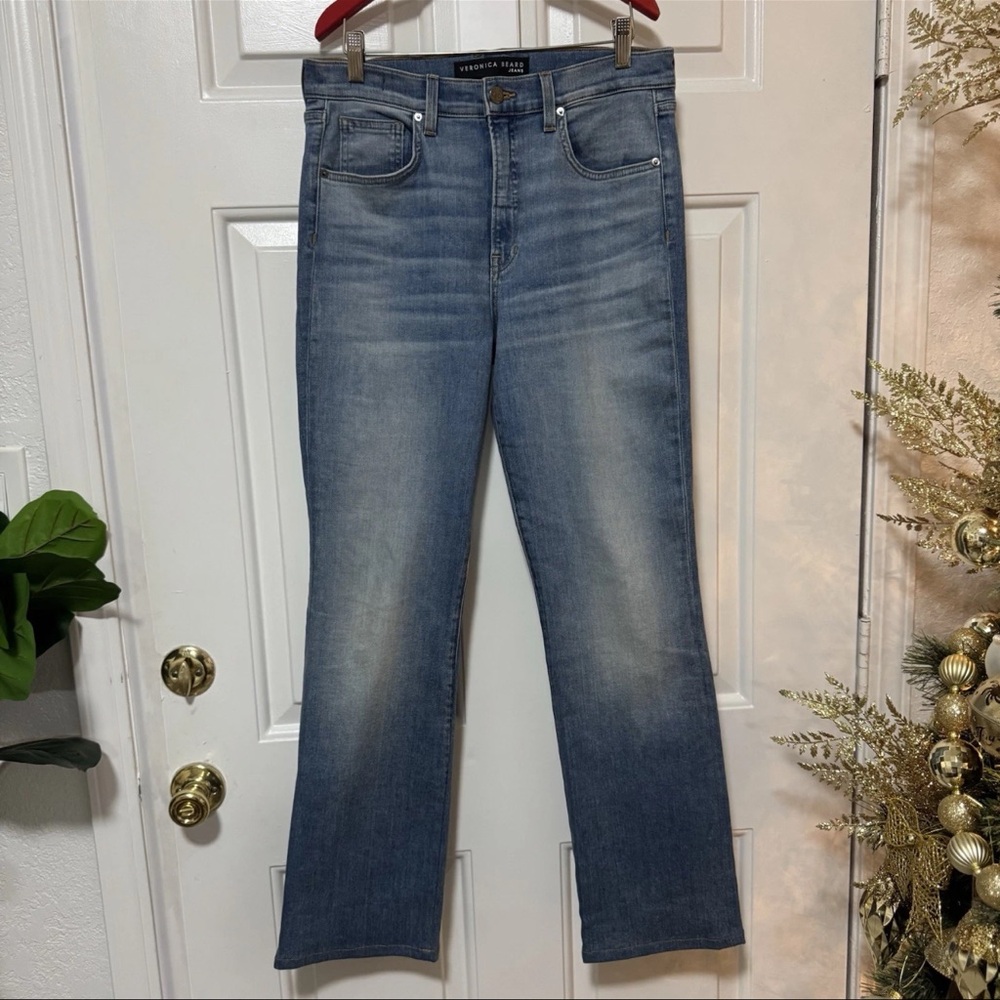 Veronica Beard Beverly Skinny Flare High Rise Jeans Size 30